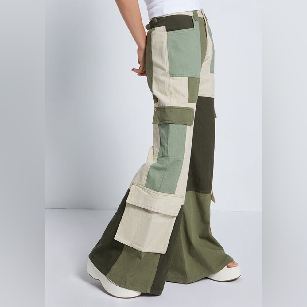 NWT Dolls Kill - Jagger & Stone Colorblock Cargo Pant